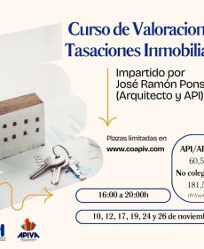 Curso de Valoraciones y Tasasiones Inmobiliarias